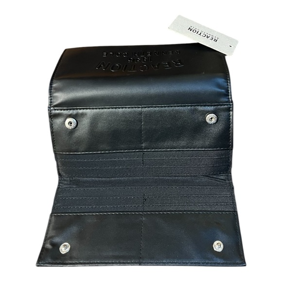Kenneth Cole Reaction Heritage Logo Black Wallet - Picture 4 of 9